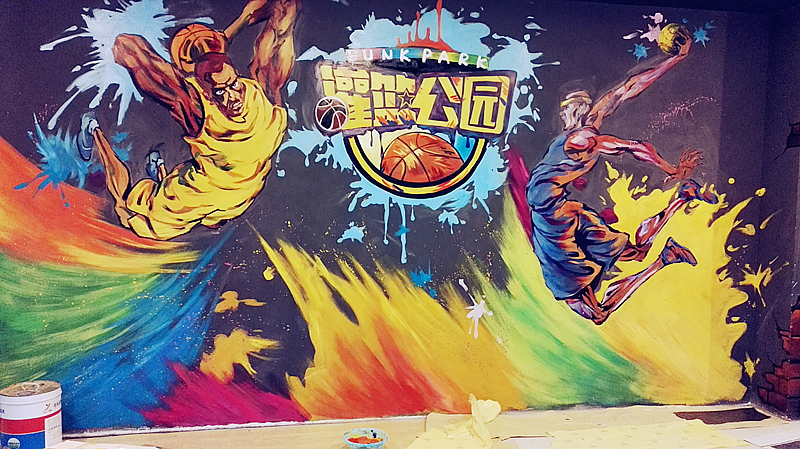 家庭简单又好看的小墙绘,墙绘艺术室装修