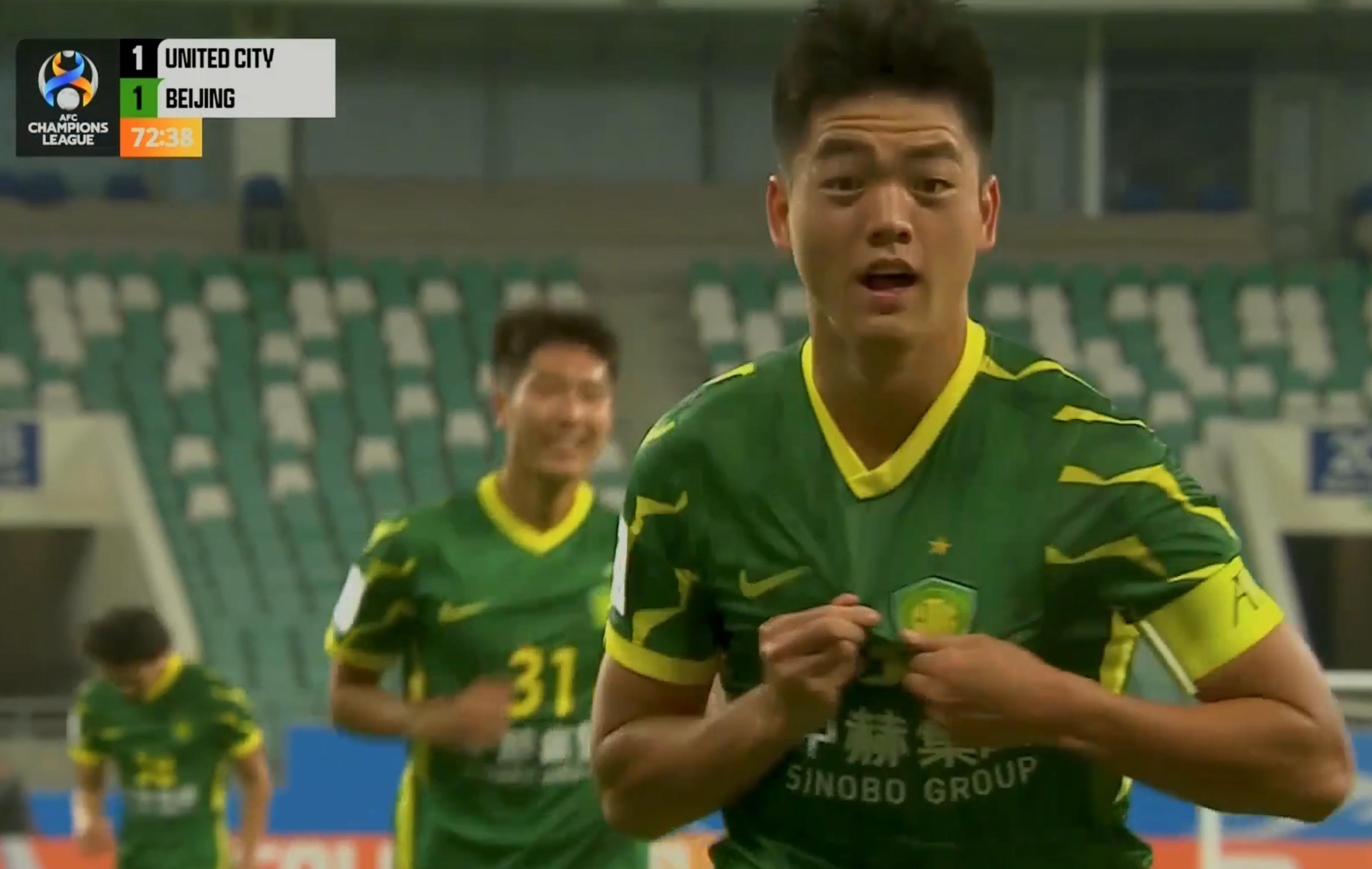 国安1:0进球,国安11场1球锋霸正名