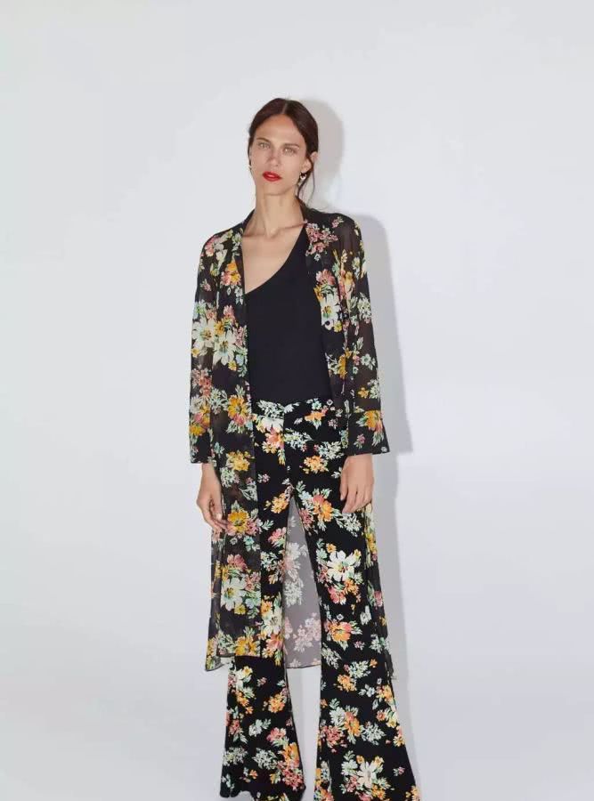 zara值得入手的连衣裙,zara新出的牛仔开叉连衣裙