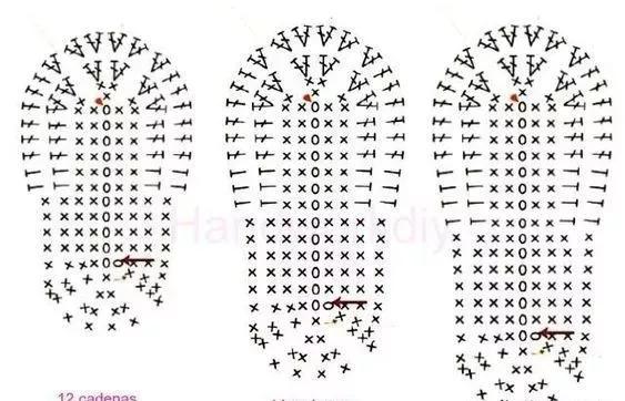 钩拖鞋边上编织教程,布条钩织拖鞋的全过程