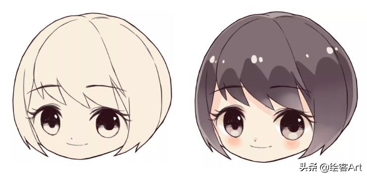 萌值爆表的Q版人物脑袋画法全解析，你确定不来pick一下？
