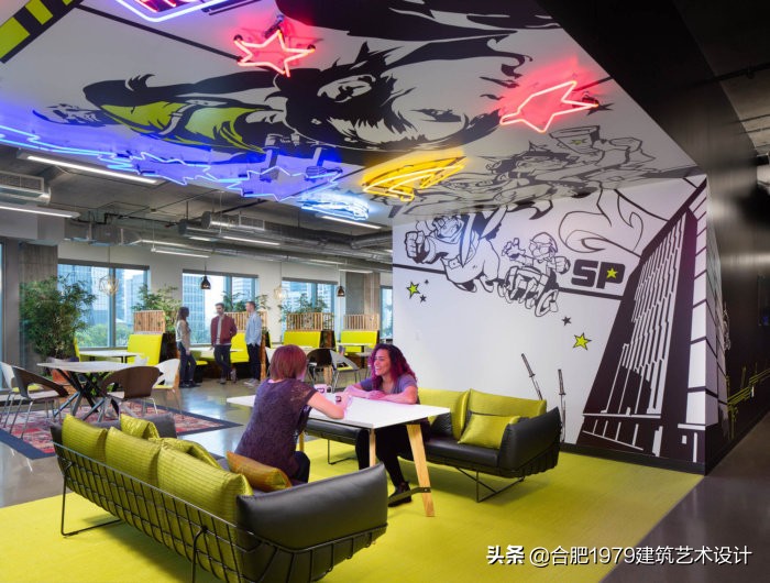 合肥办公室装修配色,墙面色彩办公室装修