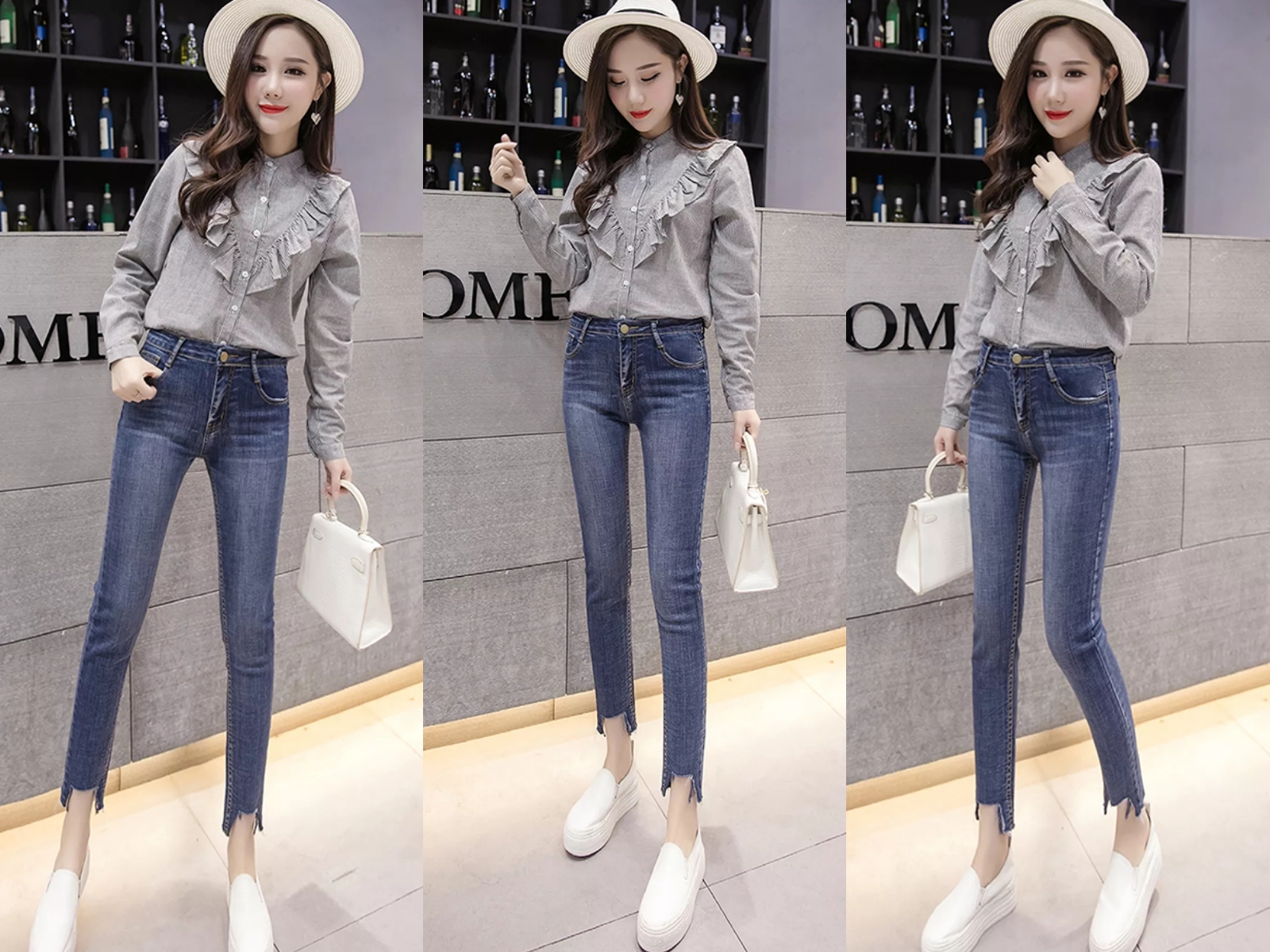 裙子裤子开春优雅时髦减龄好看,美出高级感港风减龄衬衫牛仔裤