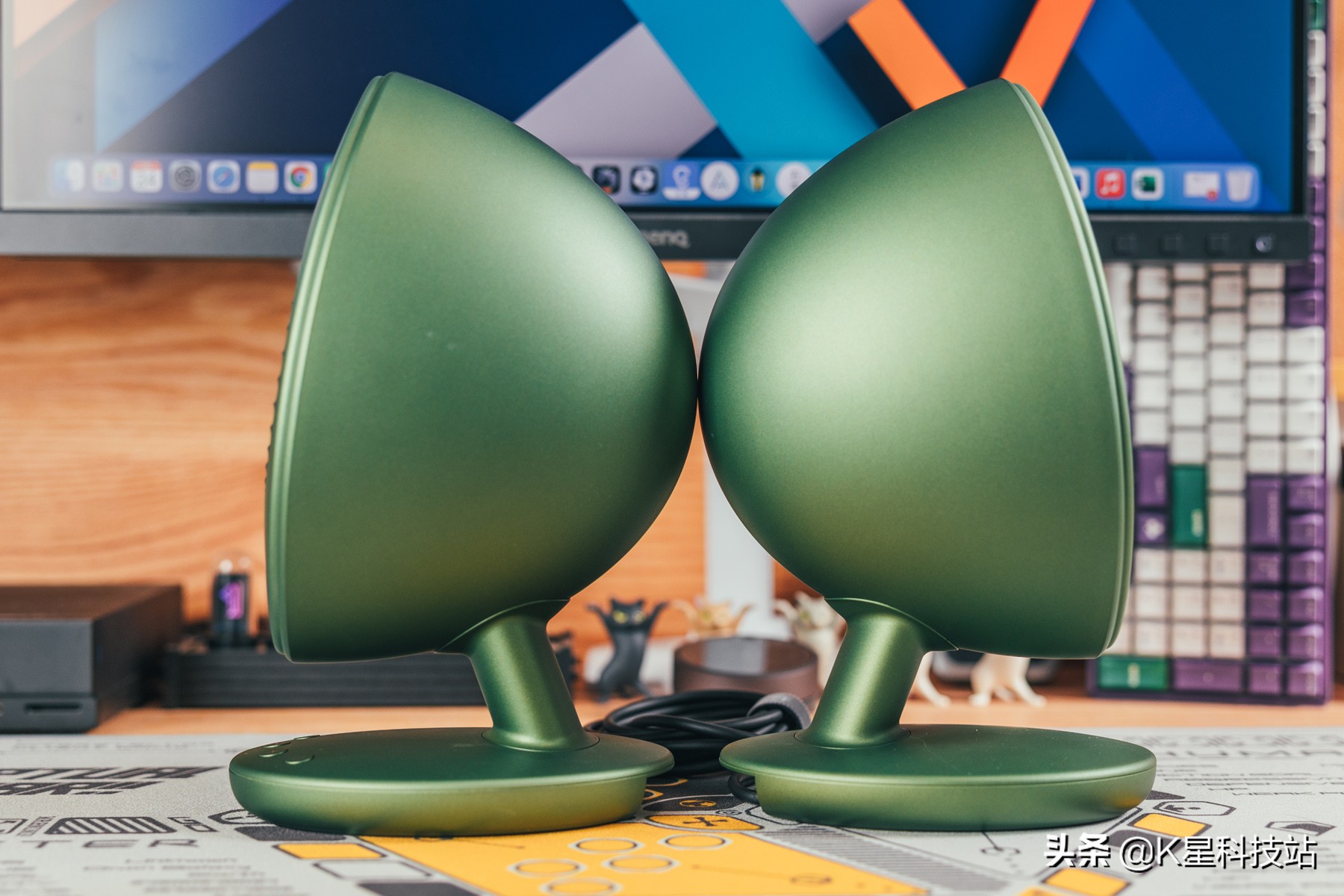 花2K为工作室准备了造型奇特的蛋，KEFEGGDUO有源桌面音箱值吗？