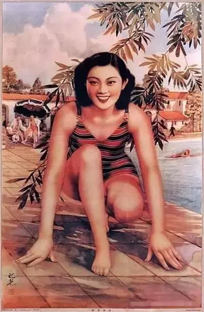 民国广告女郎,民国时期的美女商品广告