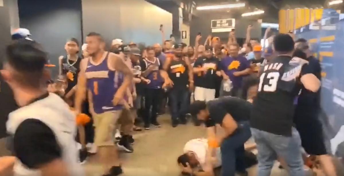 太阳快船队球迷冲突,快船太阳球迷冲突视频