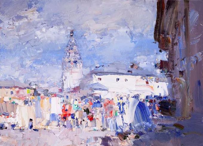 俄罗斯画家的油画艺术美到极致,中俄风景油画作品