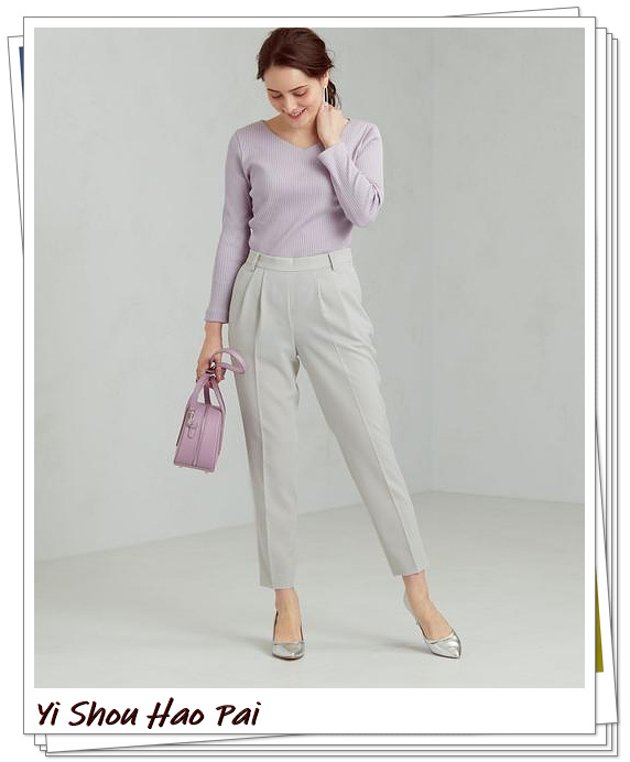 小脚裤穿搭秋季显瘦,2022最流行的秋冬小脚裤搭配