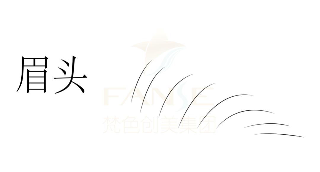 丝雾眉标准眉画法,梵娅纹绣半永久线条眉