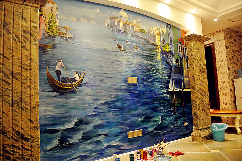 适合家里的墙绘图片零基础,墙绘简单又出效果的图