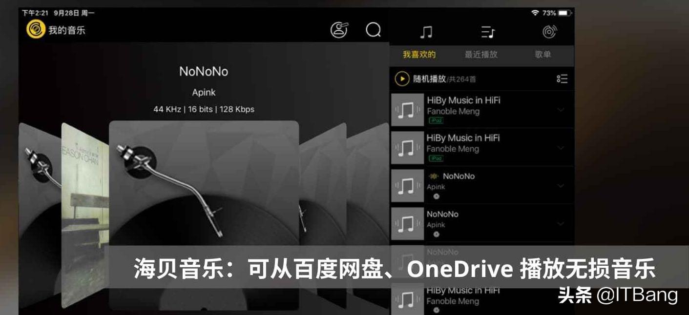 专为HiFi设计，支持从百度网盘、OneDrive直接*放播**无损音乐*放播**器