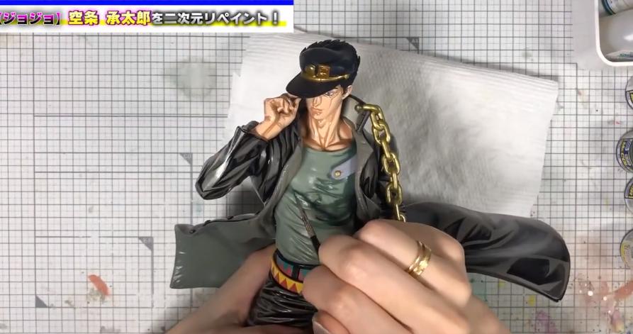 空条承太郎手办改造,承太郎手办黑白漫画版