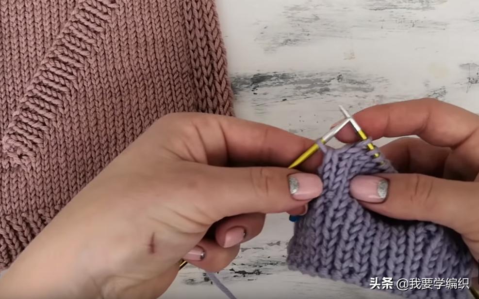 从下往上织暗口袋怎样编织,织口袋的教程