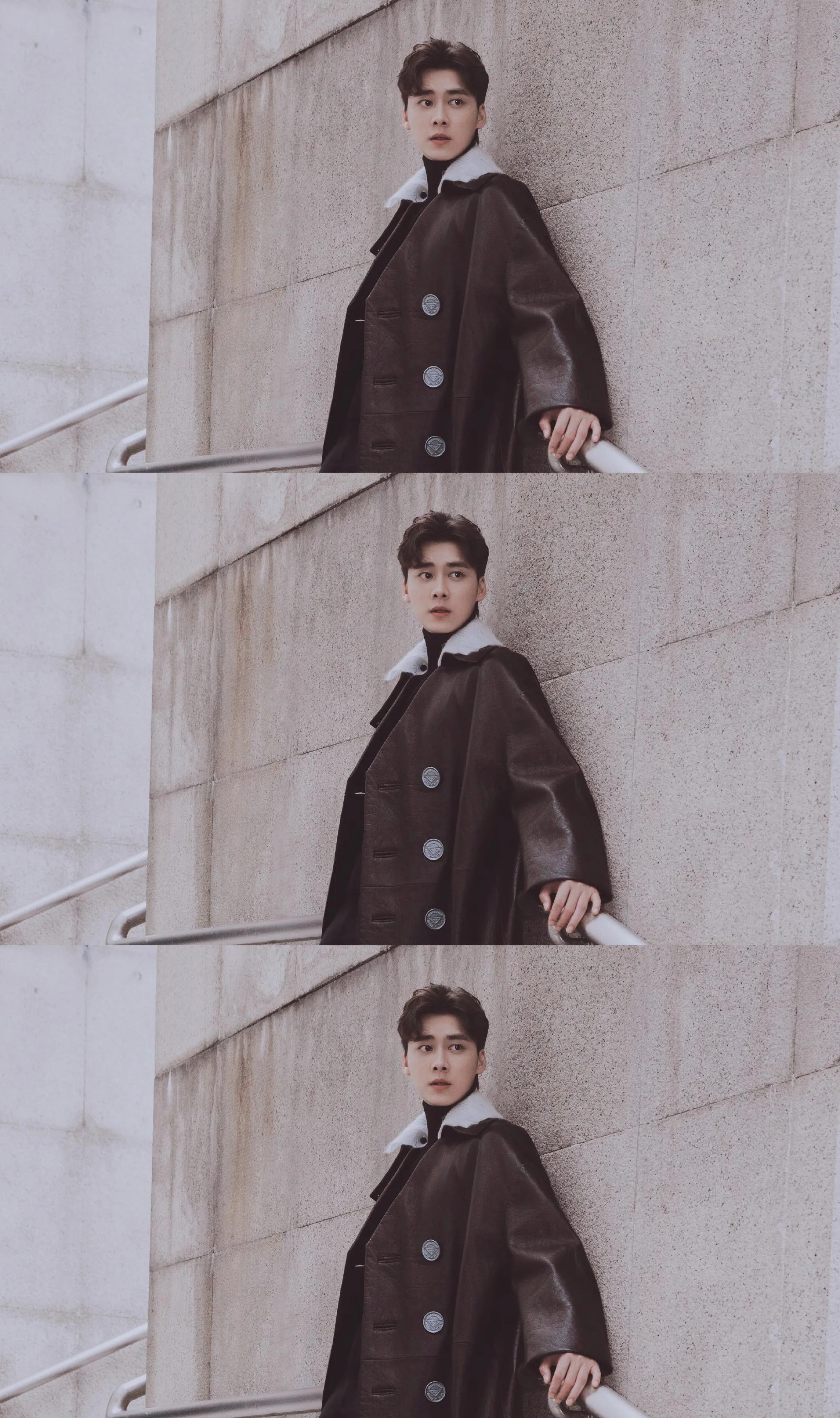 李易峰西装街拍图片,李易峰红皮衣花絮视频