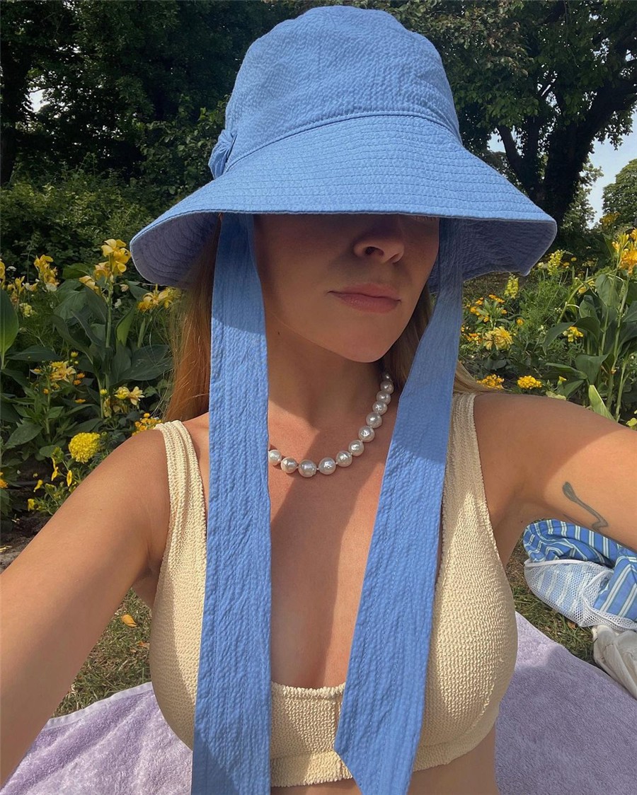 配饰帽子渔夫帽,适合圆脸型的渔夫帽