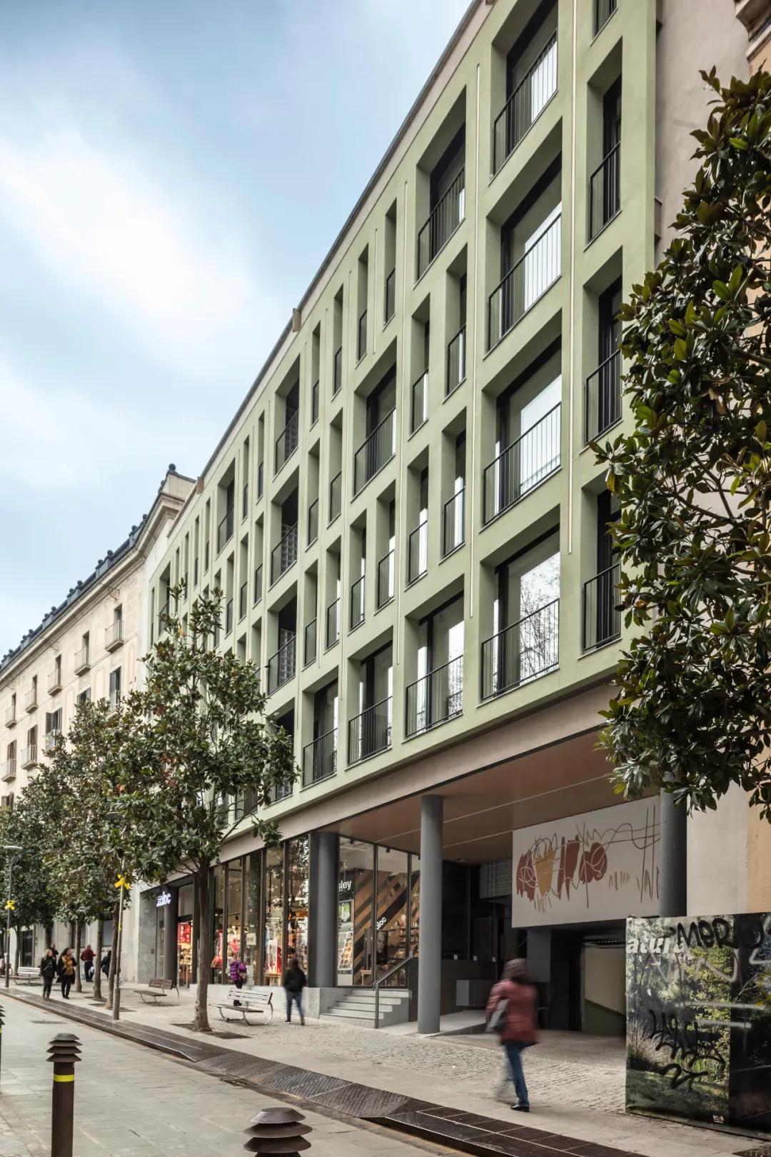 玻璃砖做公寓效果图 (公寓楼改造效果图)