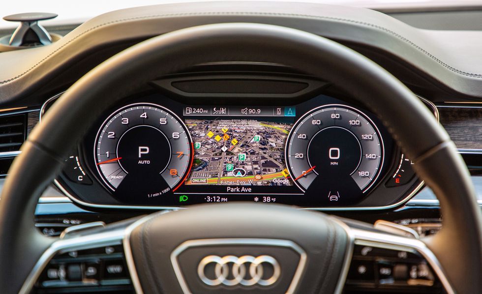 2019款奥迪a855tfsi豪华版二手车,试驾奥迪a82020款