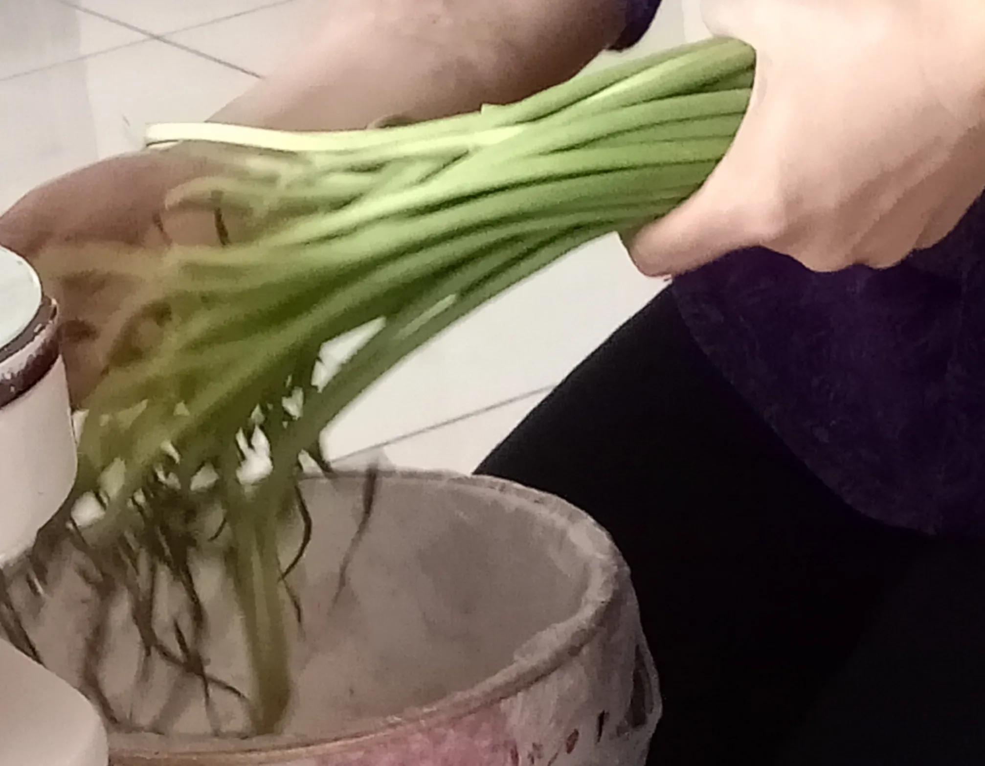 蒜薹白菜葫芦瓜拌面家常做法,蒜苔炒肉和西红柿鸡蛋泡饭