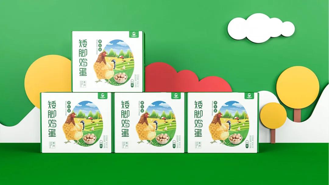 鸡蛋包装还可以这样利用,鸡蛋包装设计清新风格