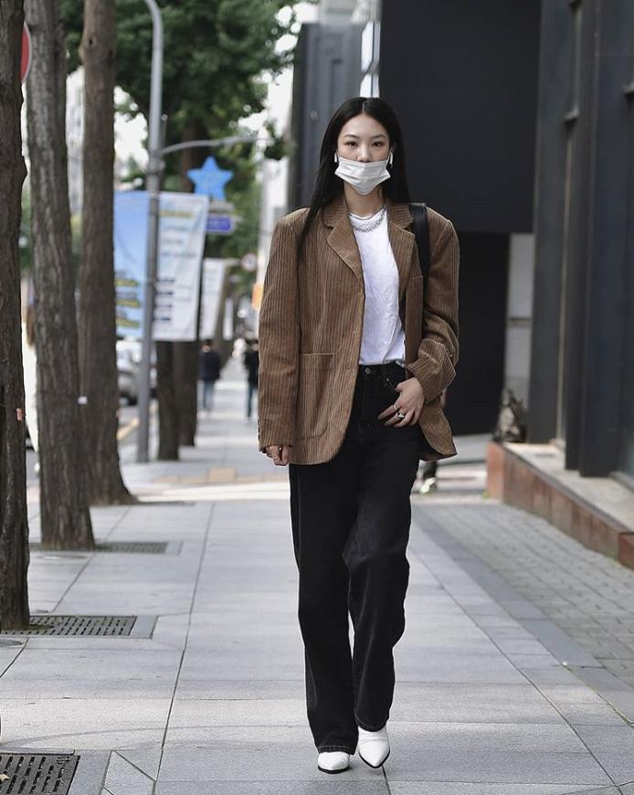 韩国的西装穿搭,韩国女生冬季西装穿搭