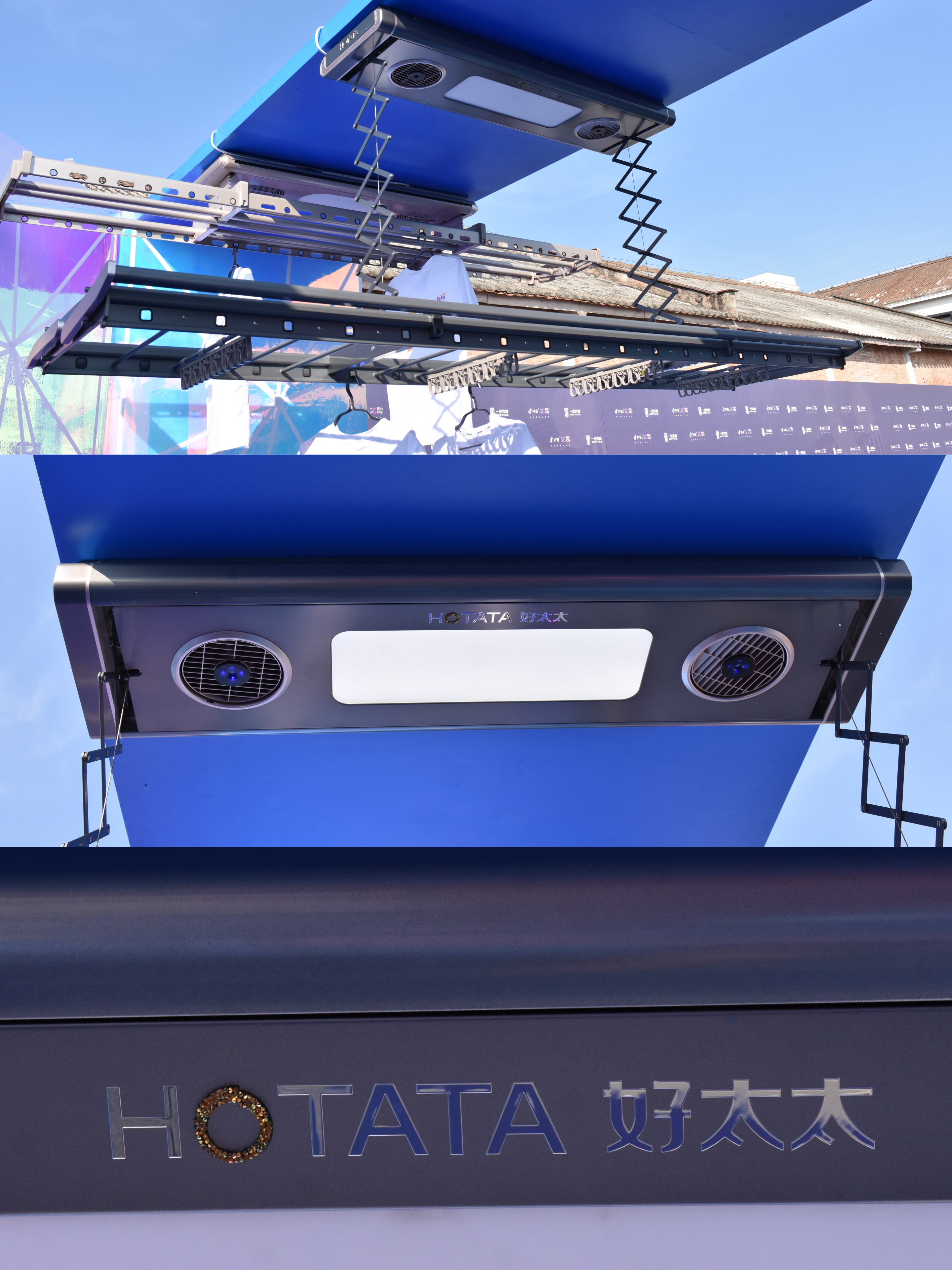 好太太晾衣架1296h深空灰伸缩款,广州好太太晾衣架安装