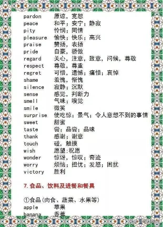 九年义务教育的英语,中考英语单词速记1800词