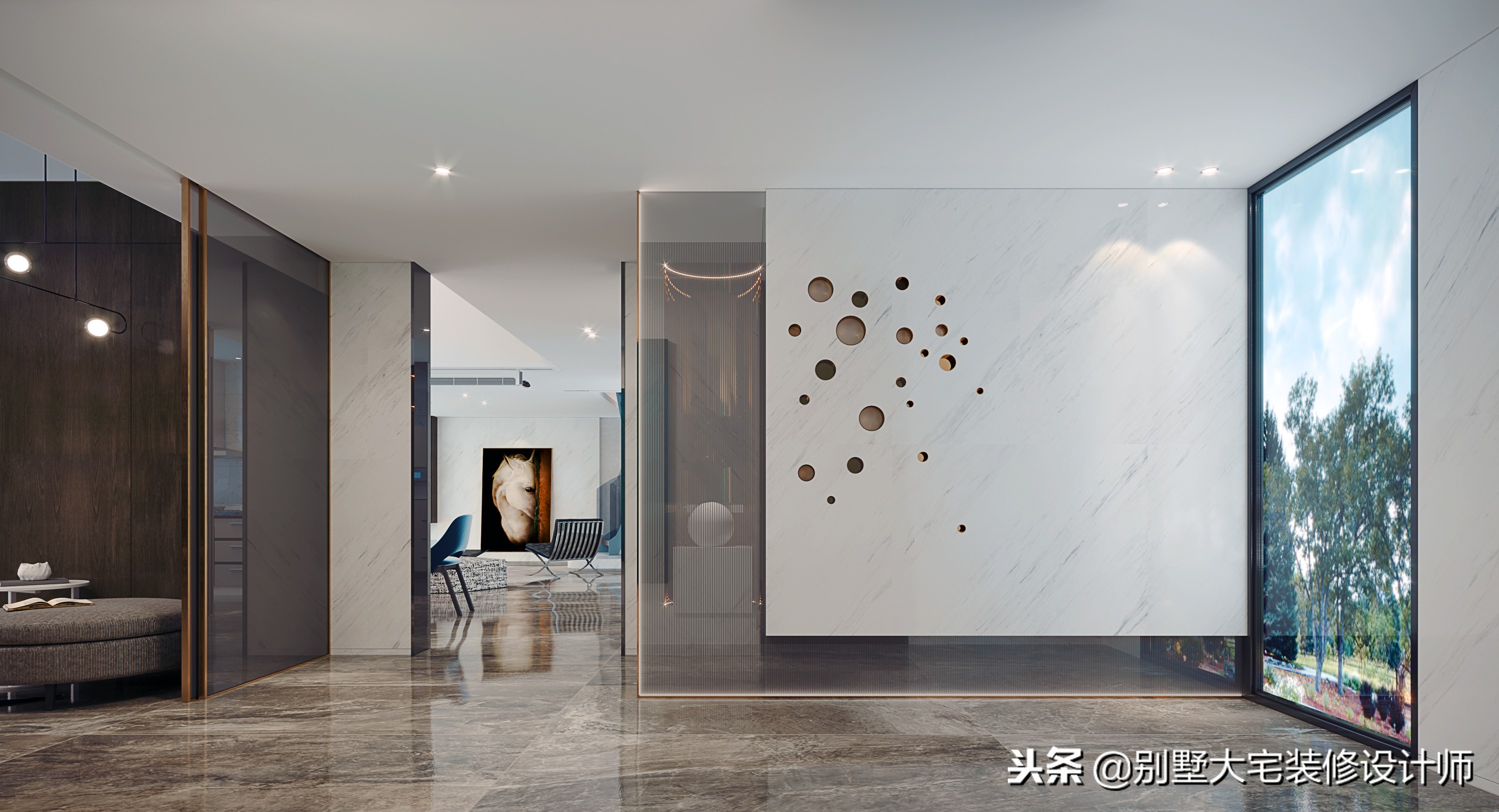 万科经典复式装修效果图,现代别墅装修万科