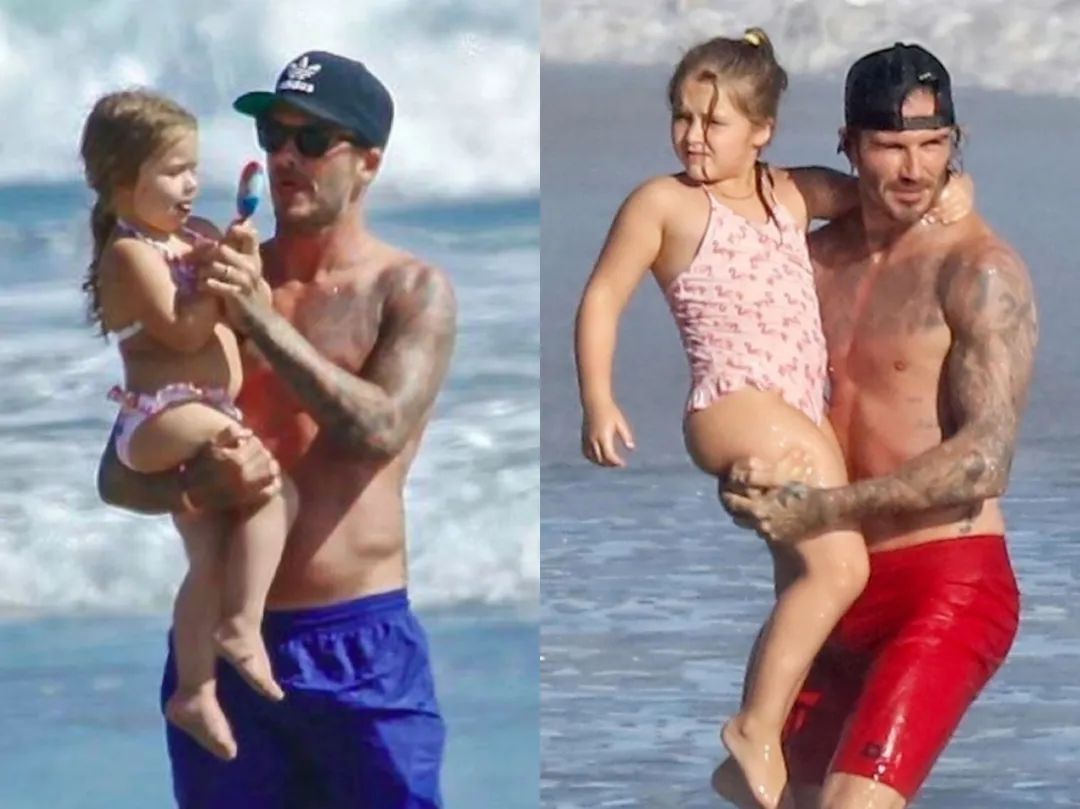 贝克汉姆和大儿子互相嫌弃,贝克汉姆小七大变样