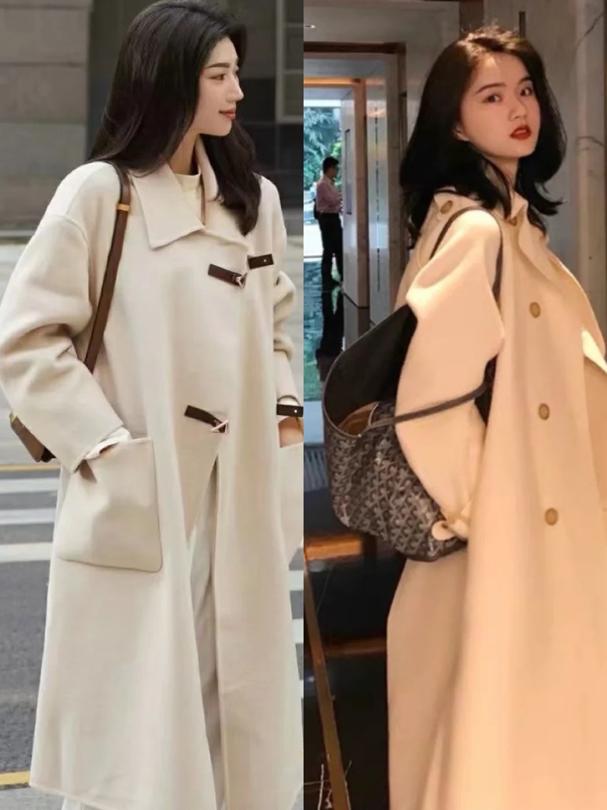 驼色大衣这么穿普通又沉闷最好看,驼色大衣白色大衣哪个更百搭