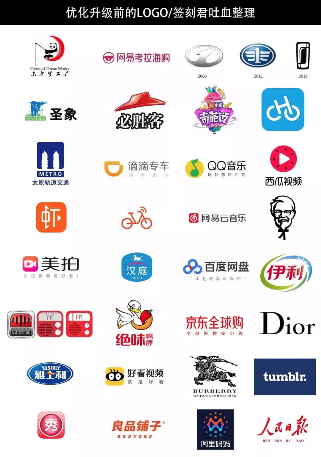 2018年经典logo设计,2018年哪些品牌升级了logo