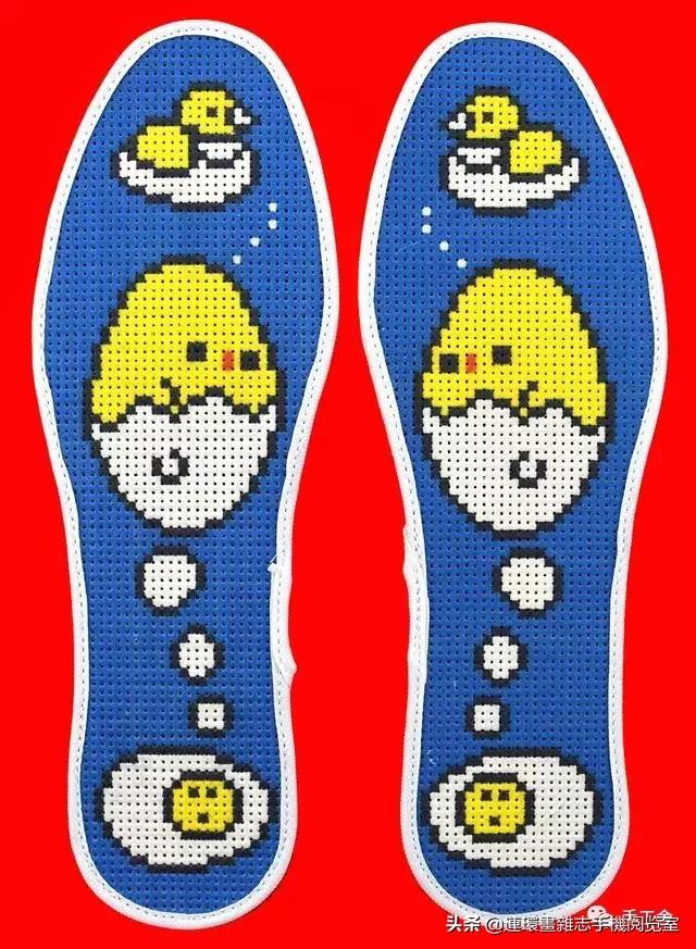 卡通绣花鞋垫,绣花鞋垫熊猫图案双面