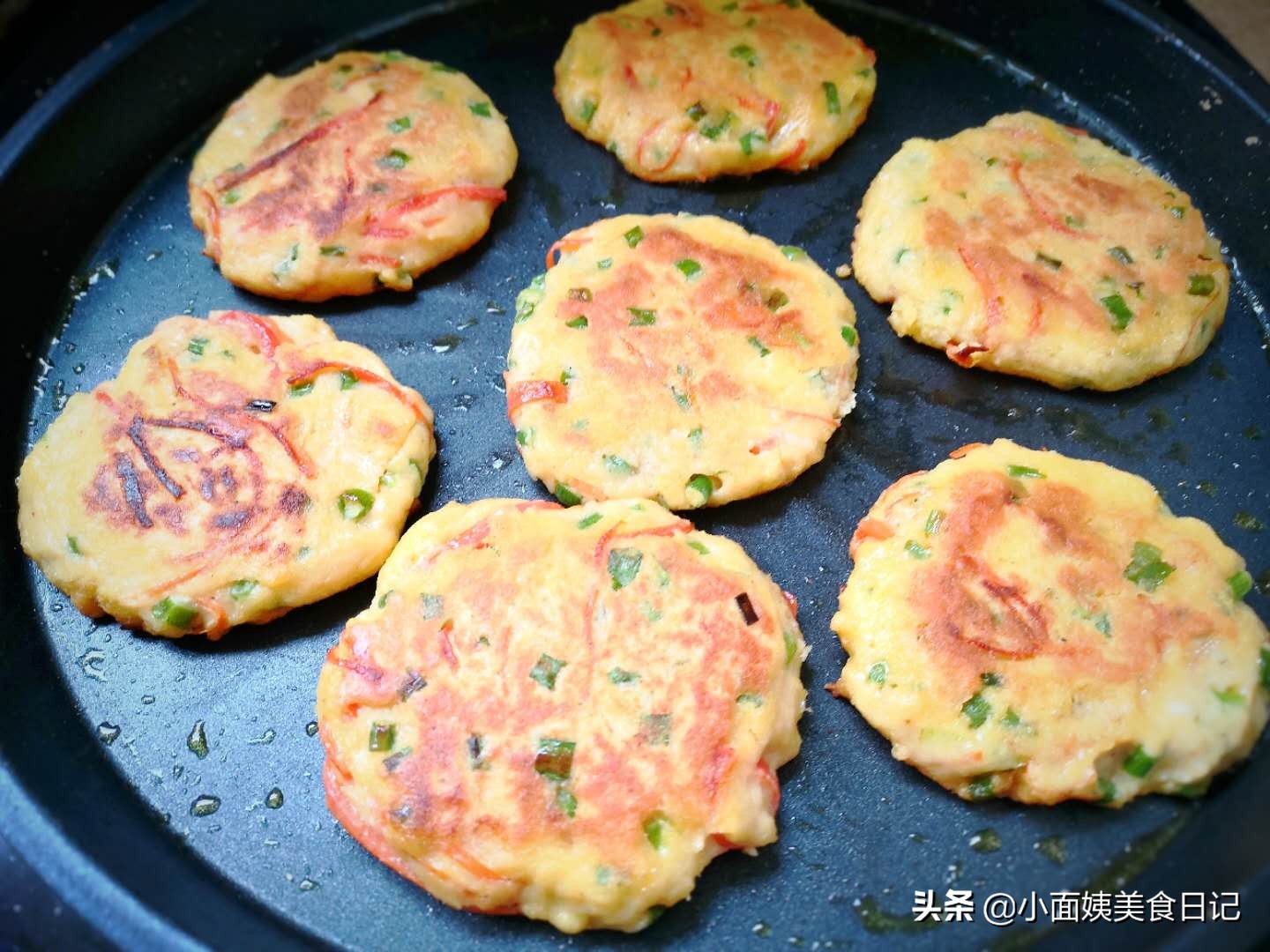 手不沾面全麦发面饼,手不沾面蔬菜饼的做法