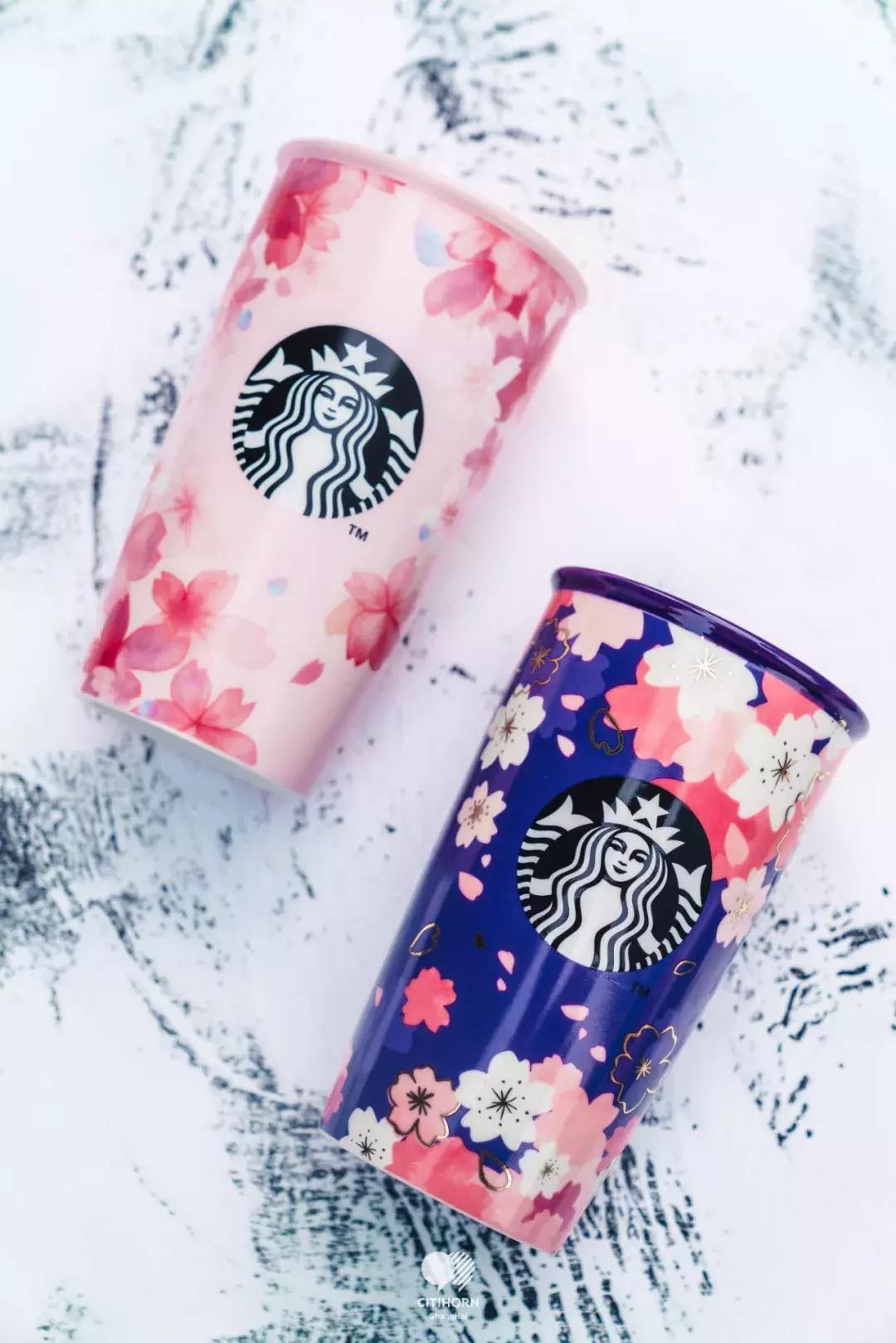 星巴克最新樱花杯,星巴克2019樱花季杯子