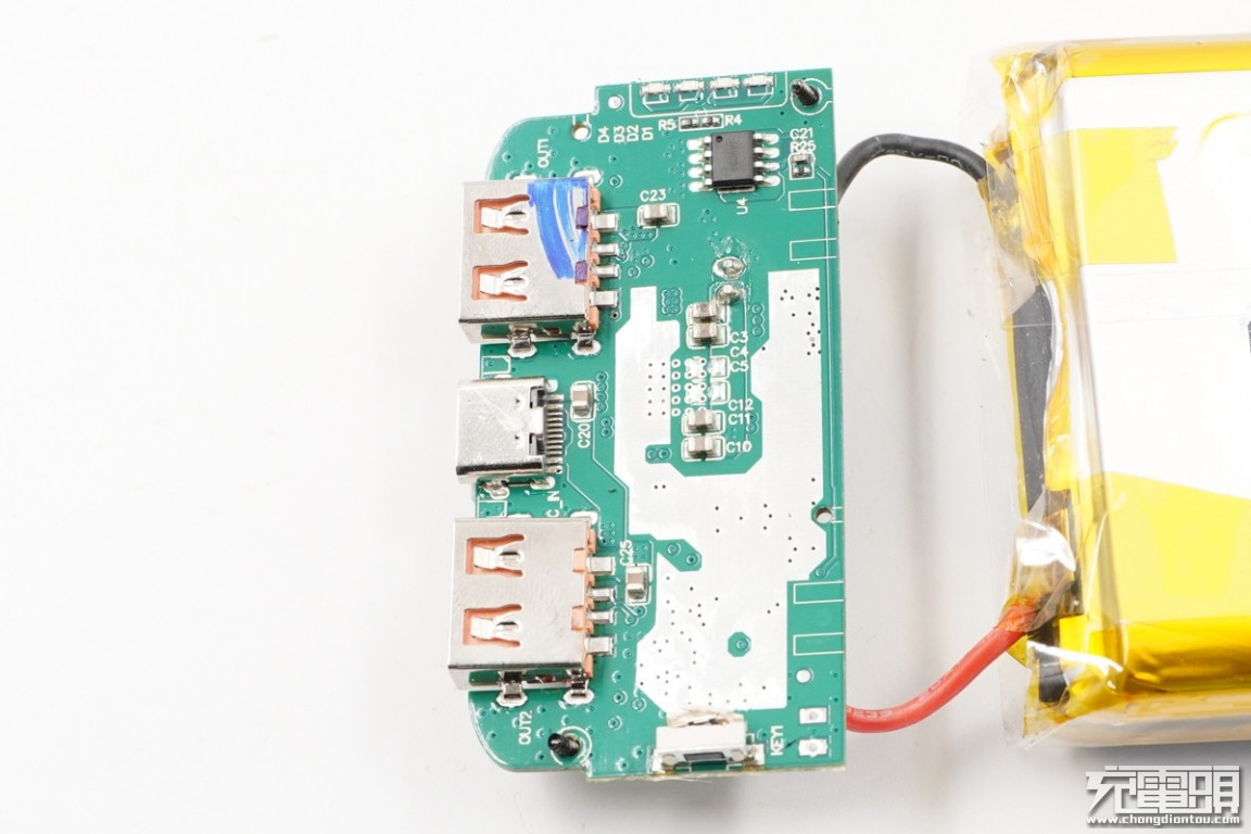 羽博充电宝拆解20000电芯,羽博30000毫安移动电源拆解