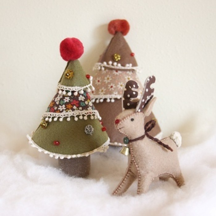 圣诞手工diy材料包教程,圣诞手工diy编织小饰品