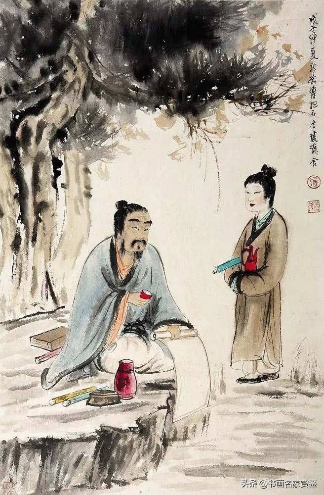 100幅傅抱石作品欣赏,傅抱石人物作品高清大图