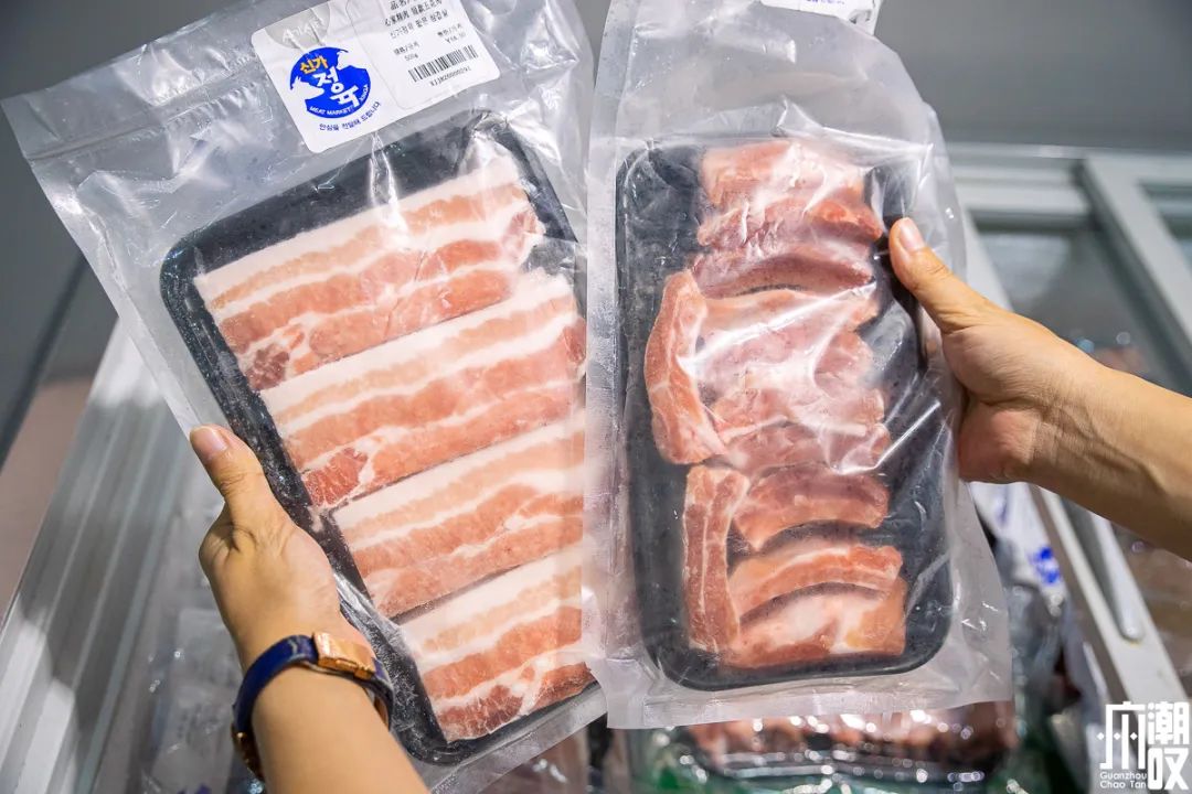 从韩国回来在超市买东西,从韩国进口商品