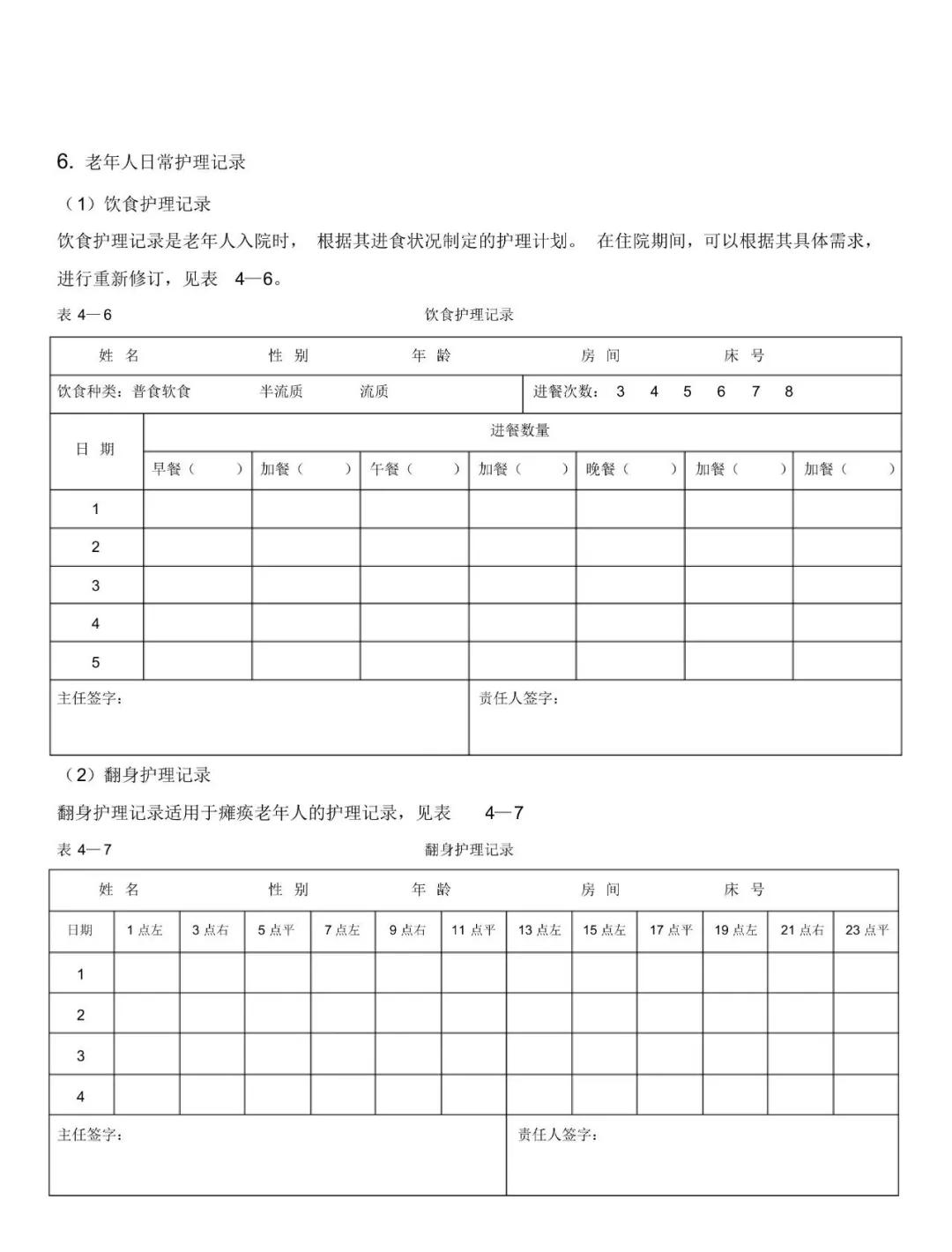 实用干货|养老护理工作中常用表格分享，建议收藏