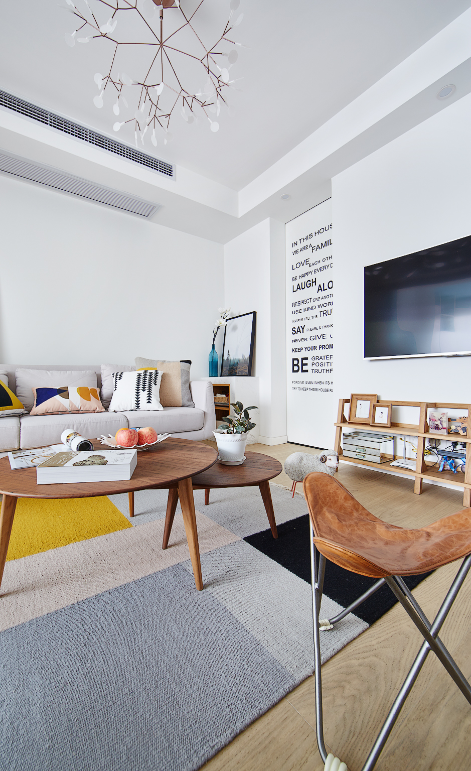 客厅一体隔墙,现在拆掉的客厅隔断怎么合理利用