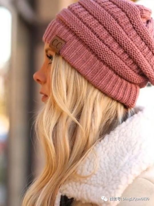 针织帽子简单款好看的,纯手工针织年轻人戴的帽子教程
