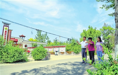 小村庄展开秀美画卷,农村小村展开秀美画卷