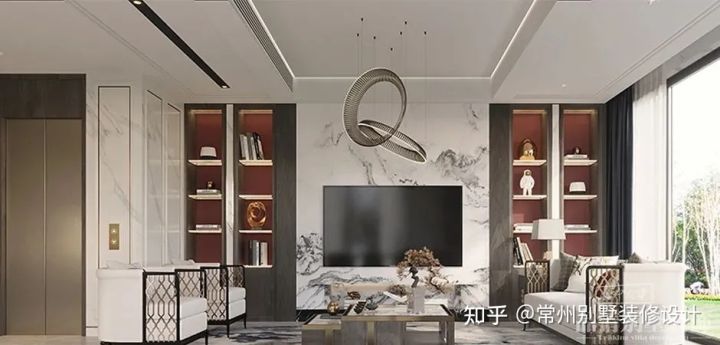 品清别墅装饰怎么样,360平米中式轻奢装修效果图