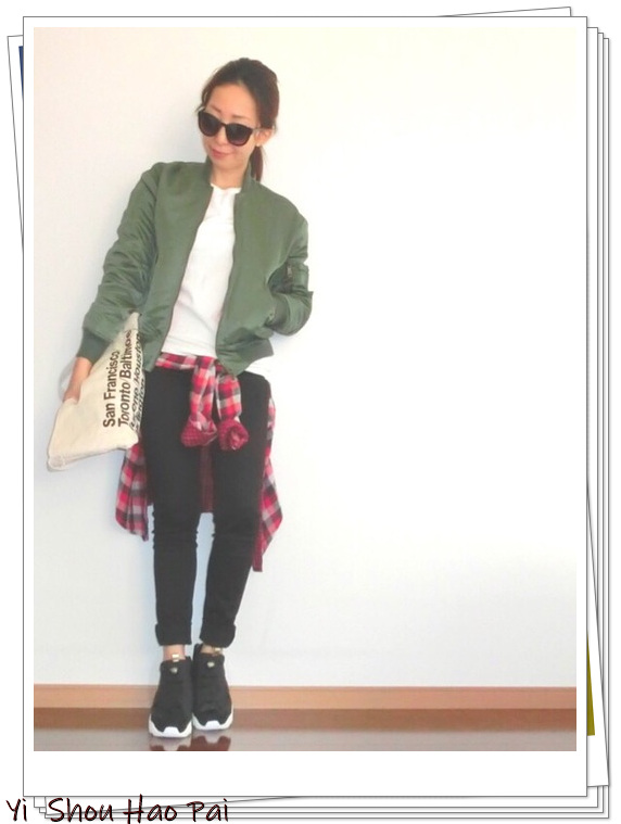 格纹日系衬衫,格纹衬衫怎么搭好看