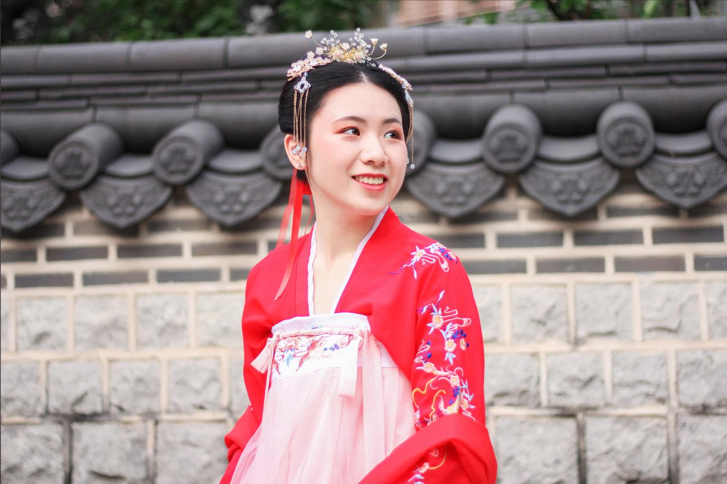 汉服夜间拍摄便携补光灯,汉服圆圈补光灯