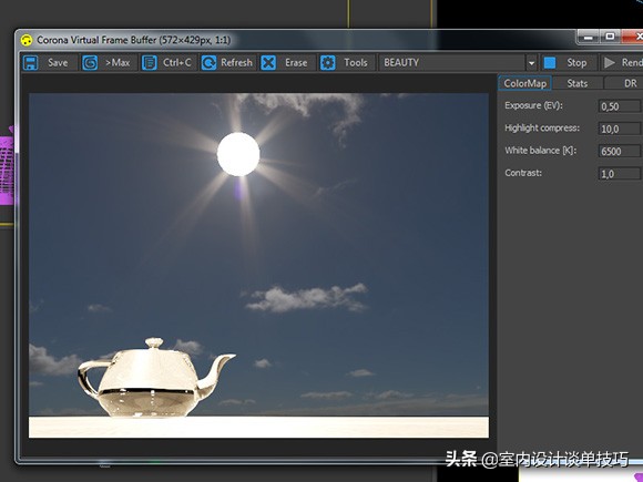 3d渲染corona大图设置,corona渲染器怎么制作外景贴图