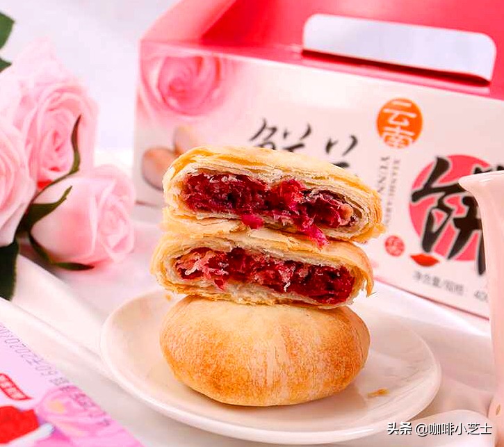 老罗和玫瑰花饼,老罗直播带货玫瑰花饼