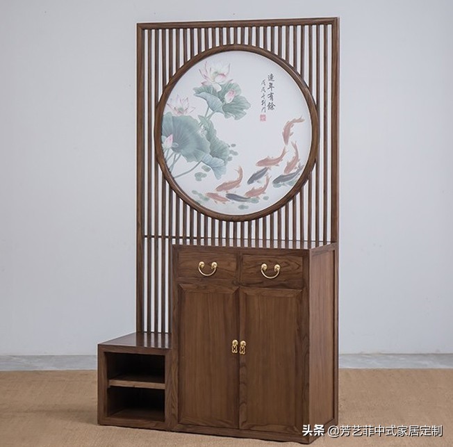 家居实木屏风,新中式实木屏风隔断