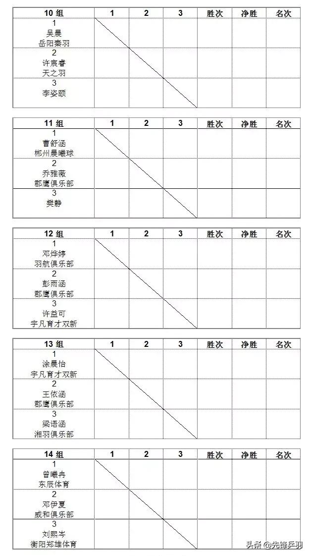 2019红双喜打球吧孩子长沙站竞赛规程
