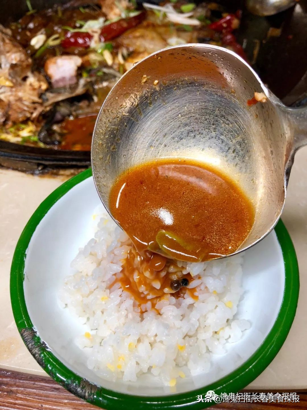 南湖大锅炖鱼,嘉兴南湖东北铁锅炖