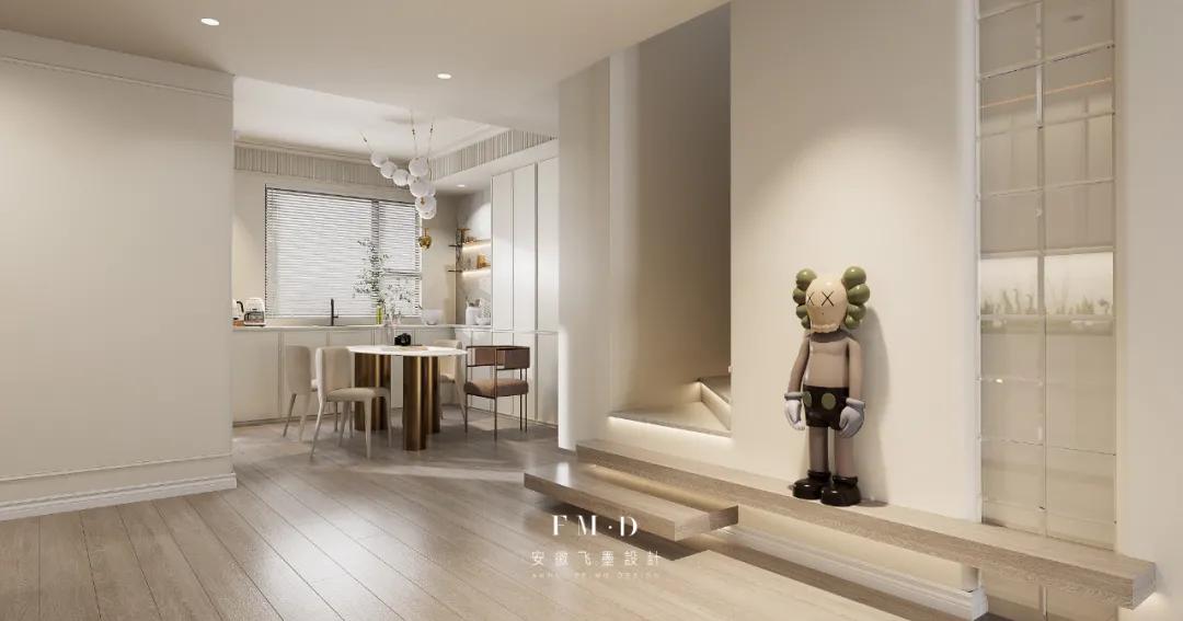 万科5.1米高loft复式设计,万科新著127平精装改造